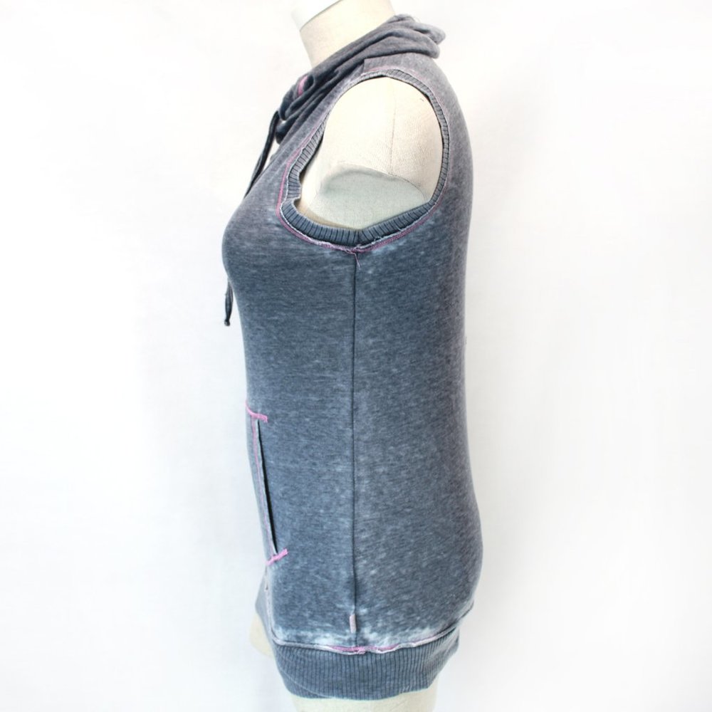 Marc New York Andrew Marc Women Grey Sports Cowlneck Sleeveless Top Tank Small - Picture 5 of 7